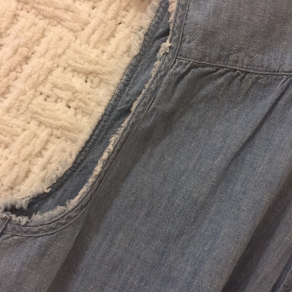 M i H Jeans Anthropologie Sleeveless Denim Shirt - Picture 6 of 6